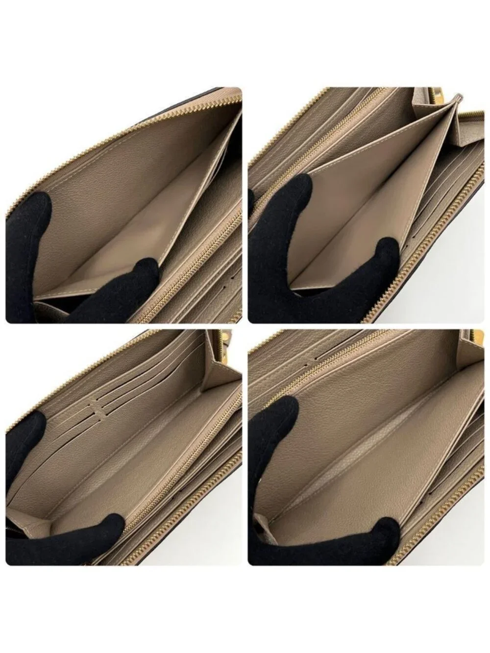 Louis Vuitton Empreinte Wallet Zippy Beige